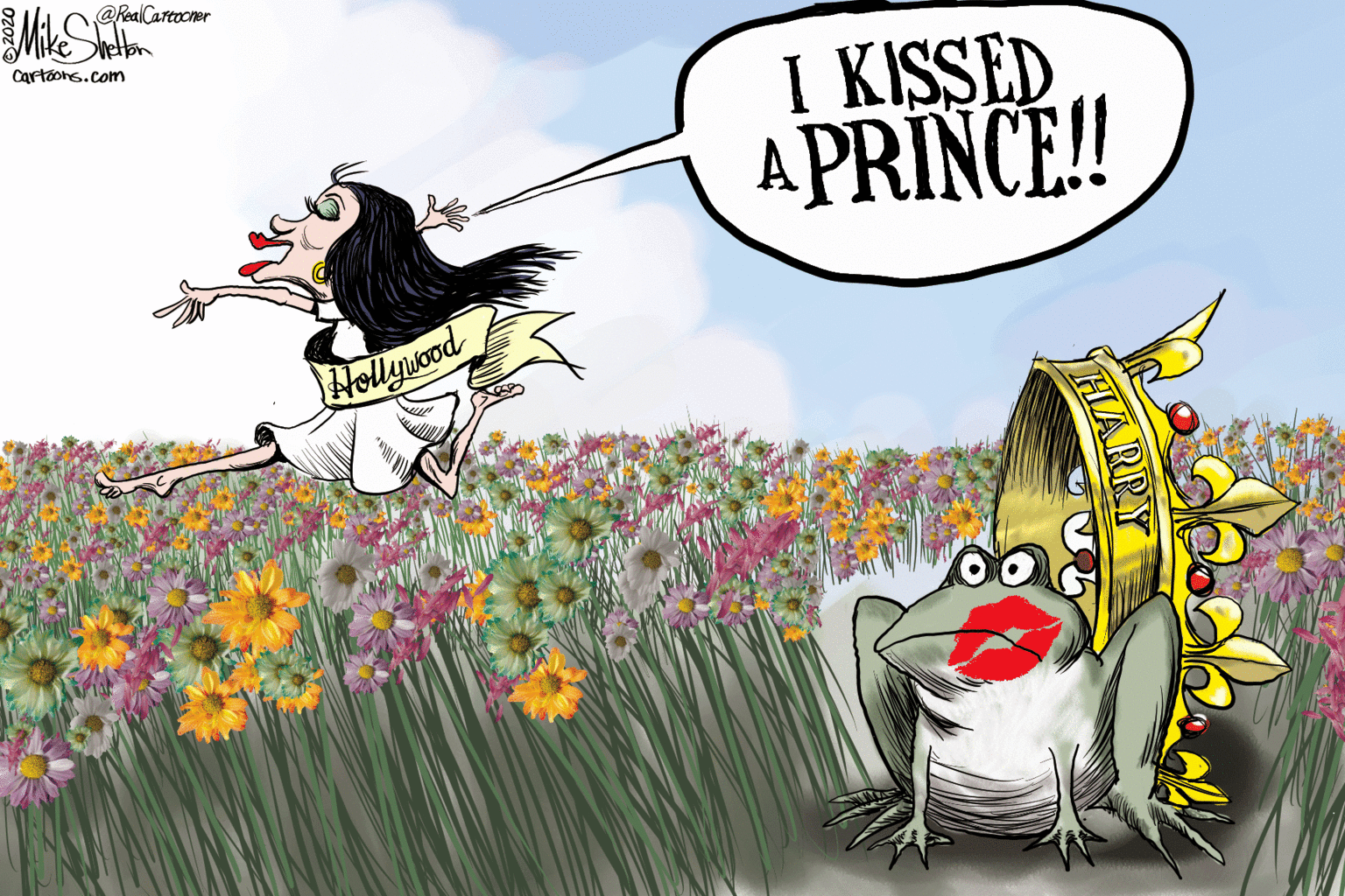 Happy OCR: @RealCartocner etton Cartoons.com I KISSED A PRINCE! Hollywood THARPY @RealCartocner etton Cartoons.com I KISSED A PRINCE! Hollywood THARPY