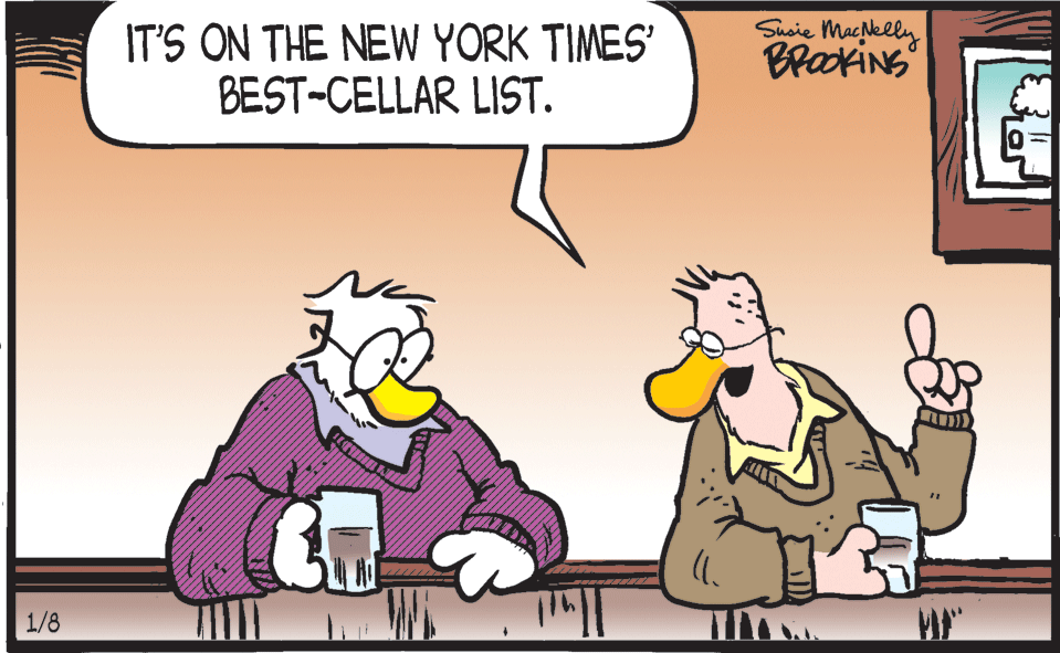 People OCR: IT'S ON THE NEW YORK TIMES' BEST-CELLAR LIST. Susie Macklly BrakiNS 1/8 IT'S ON THE NEW YORK TIMES' BEST-CELLAR LIST. Susie Macklly BrakiNS 1/8