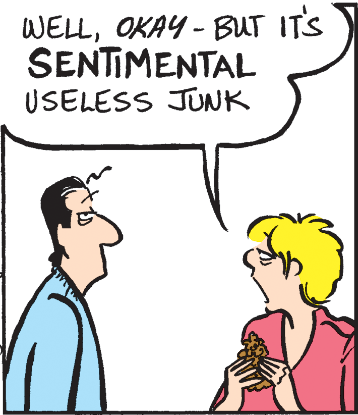 Conversation OCR: WELLOKAY - BUT ITS SENTIMENTAL USELESS JUNK WELLOKAY - BUT ITS SENTIMENTAL USELESS JUNK