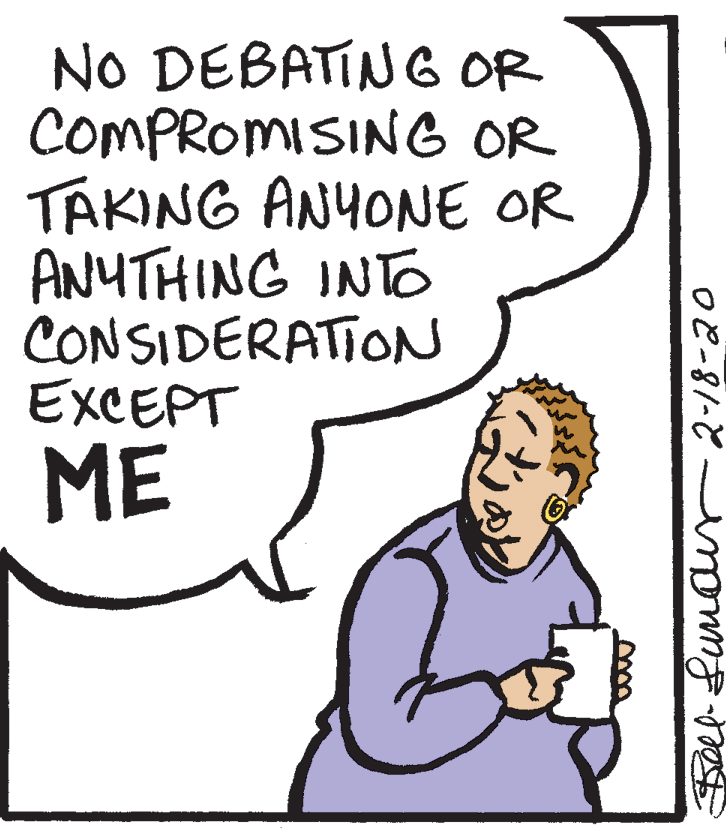 Drawing OCR: NO DEBATING OR COMPROMISING OR TAKING ANYONE OR ANUTHING INTO CONSIDERATION EXCEPT ME NO DEBATING OR COMPROMISING OR TAKING ANYONE OR ANUTHING INTO CONSIDERATION EXCEPT ME