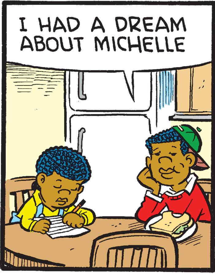 Illustration OCR: I HAD A DREAM ABOUT MICHELLE I HAD A DREAM ABOUT MICHELLE