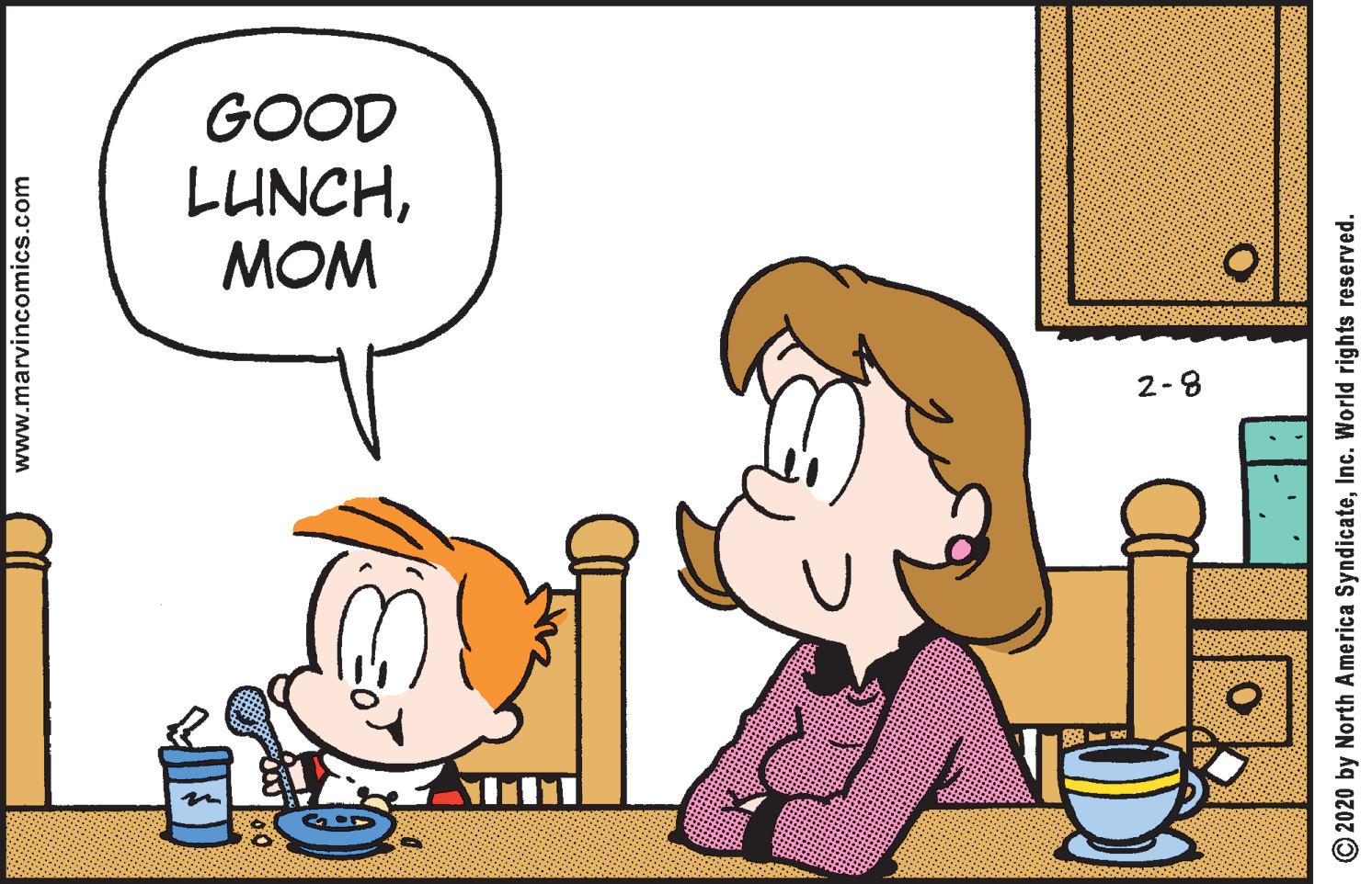 Gesture OCR: GOOD LUNCHMOM www.marvincomics.com 00 O2020 by North America SyndicateInc. World rights reserved. GOOD LUNCHMOM www.marvincomics.com 00 O2020 by North America SyndicateInc. World rights reserved.
