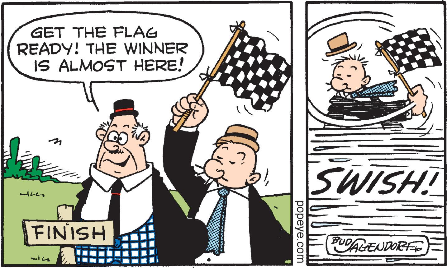 Costume hat OCR: GET THE FLAG READY! THE WINNER IS ALMOST HERE! SWISH! FINISH PUDALENDOR ???eye.com GET THE FLAG READY! THE WINNER IS ALMOST HERE! SWISH! FINISH PUDALENDOR ???eye.com