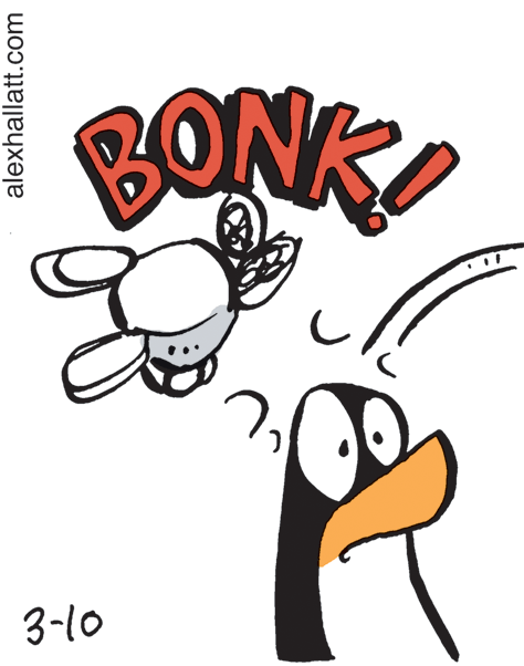 Illustration OCR: BONK! 3-10 alexhallatt.com BONK! 3-10 alexhallatt.com