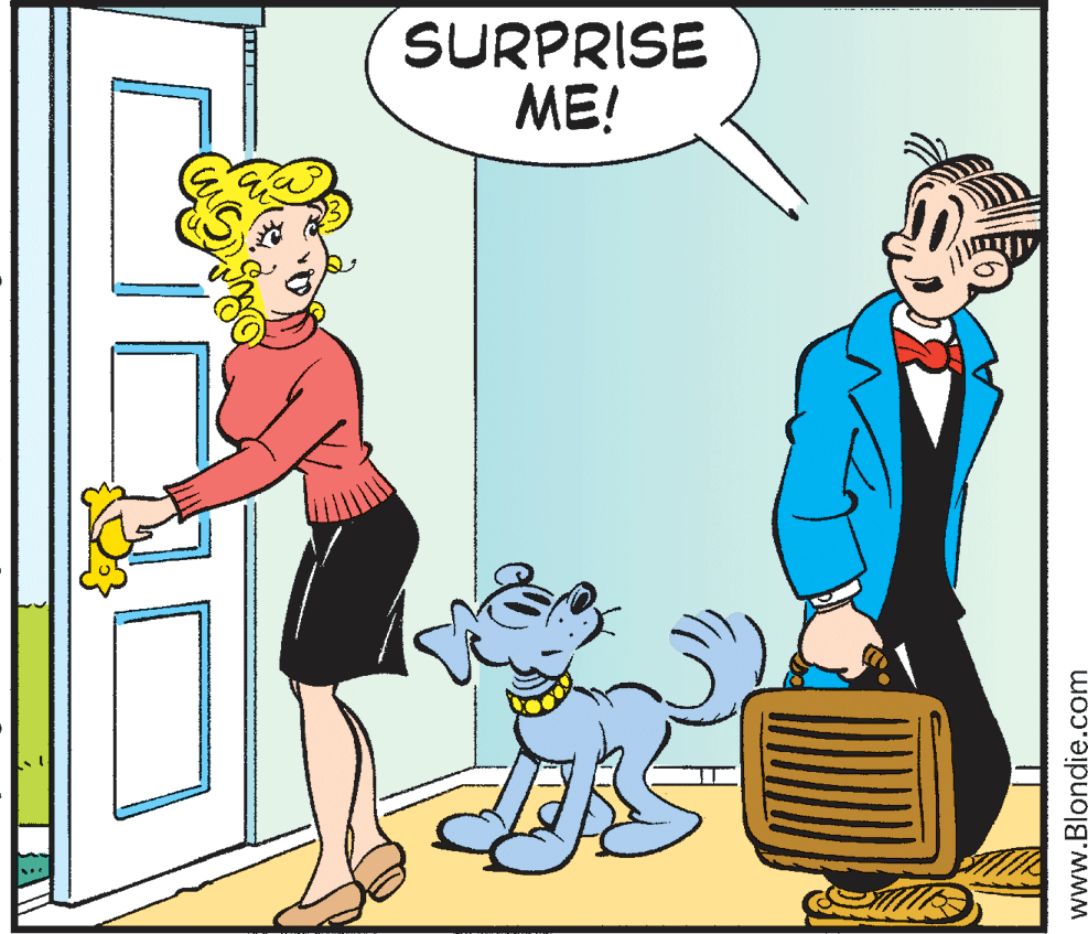 Fiction OCR: SURPRISE ME! www.Blondie.com SURPRISE ME! www.Blondie.com