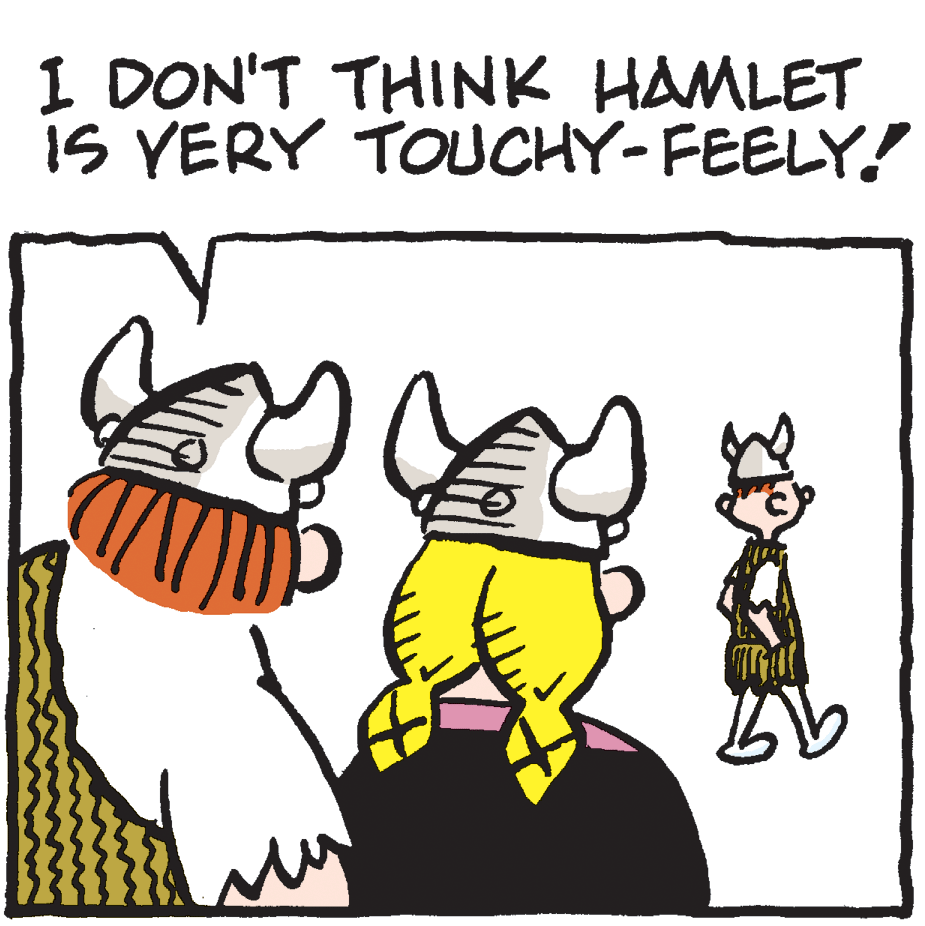 Font OCR: I DON'T THINK HAMLET IS YERY TOUCHY-FEELY! I DON'T THINK HAMLET IS YERY TOUCHY-FEELY!