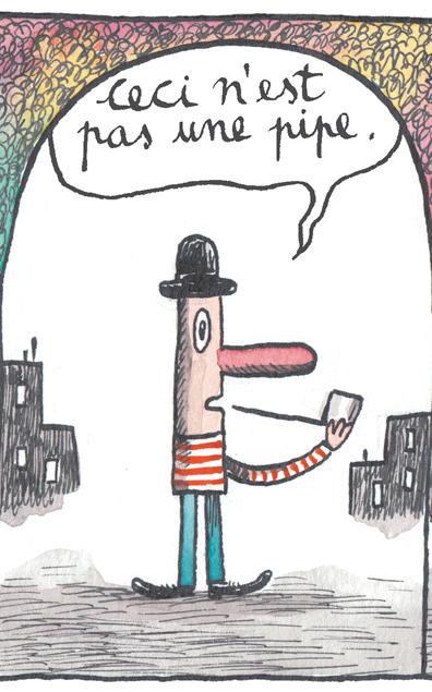 Happy OCR: ceci n'est pas pipe. une ceci n'est pas pipe. une