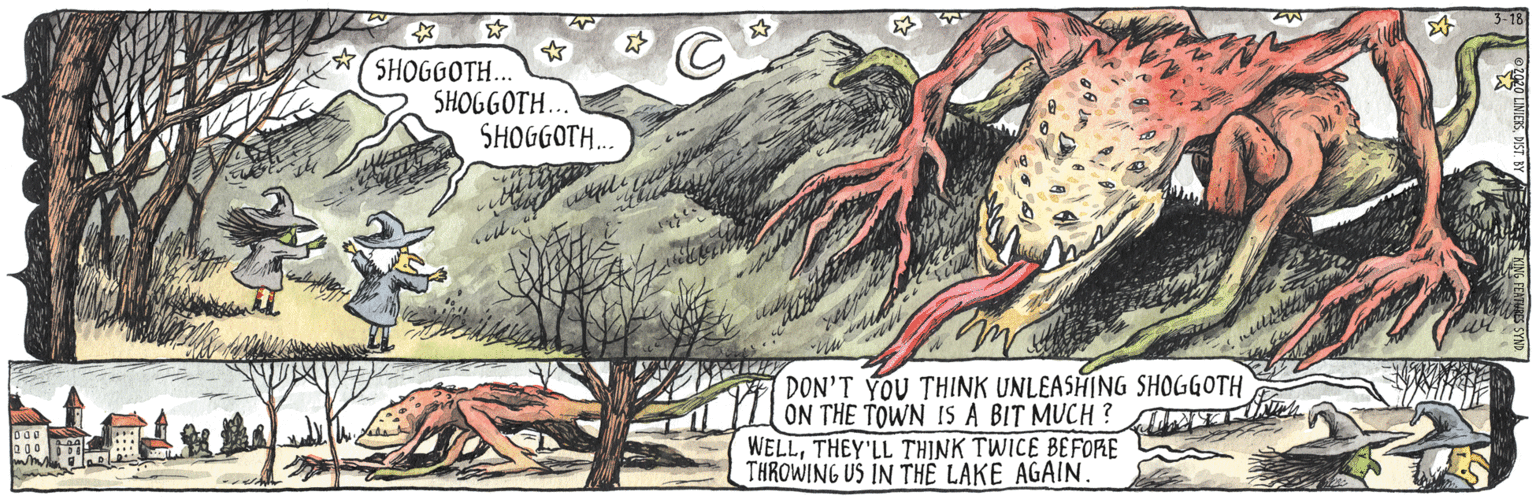 Modern art OCR: SHOGGOTH.. SHOGGOTH.. SHOGGOTH. DON'T YOU THINK UNLEASHING SHOGGOTH ON THE TOWN ISA BIT MUCH ? WELLTHEY'LL THJNK TWICE BEFORE THROWING US IN TH? LAKE AGAIN. SHOGGOTH.. SHOGGOTH.. SHOGGOTH. DON'T YOU THINK UNLEASHING SHOGGOTH ON THE TOWN ISA BIT MUCH ? WELLTHEY'LL THJNK TWICE BEFORE THROWING US IN TH? LAKE AGAIN.