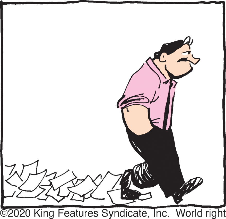 Happy OCR: O2020 King Features SyndicateInc. World right O2020 King Features SyndicateInc. World right