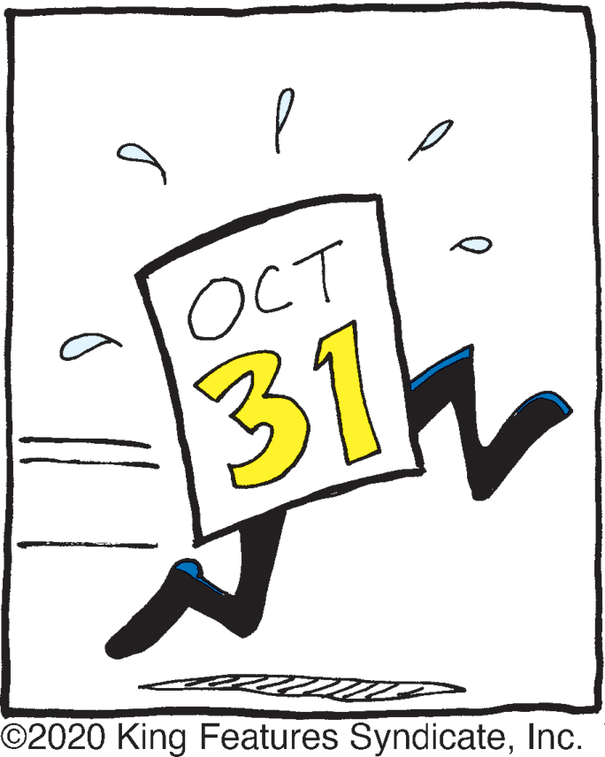 Graphics OCR: OCT 31 O2020 King Features SyndicateInc. OCT 31 O2020 King Features Syndicate