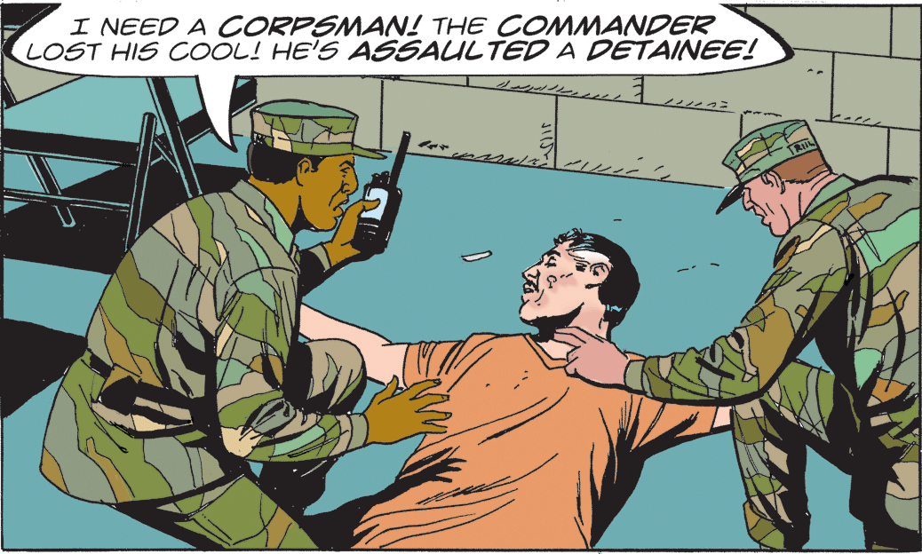 Soldier OCR: I NEED A CORPSMAN! THE COMMANDER LOST HIS COOL! HE'S ASSAULTED A DETAINEE! ?? I NEED A CORPSMAN! THE COMMANDER LOST HIS COOL! HE'S ASSAULTED A DETAINEE! ??