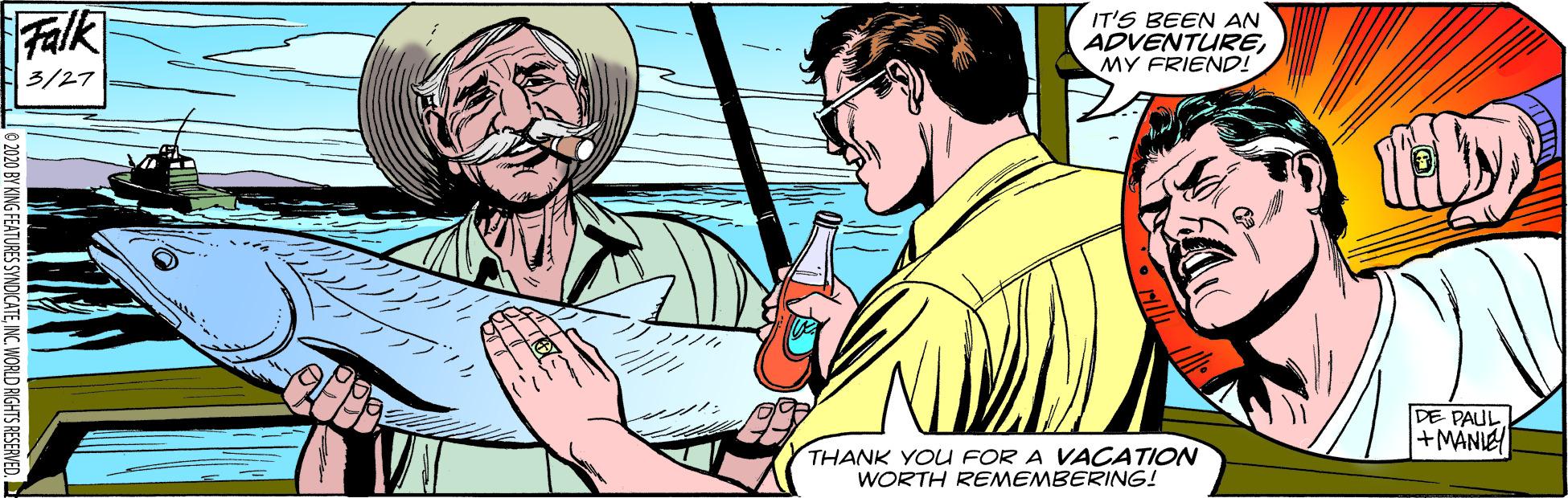 Sharing OCR: Falk IT'S BEEN AN ADVENTUREMY FRIEND! 3/27 DE PAUL +MANIE THANK YOU FOR A VACATION WORTH REMEMBERING! 020 BY KING FEATURES SYNDICATEINC. WORLDR Falk IT'S BEEN AN ADVENTUREMY FRIEND! 3/27 DE PAUL +MANIE THANK YOU FOR A VACATION WORTH REMEMBERING! 020 BY KING FEATURES SYNDICATEINC. WORLDR
