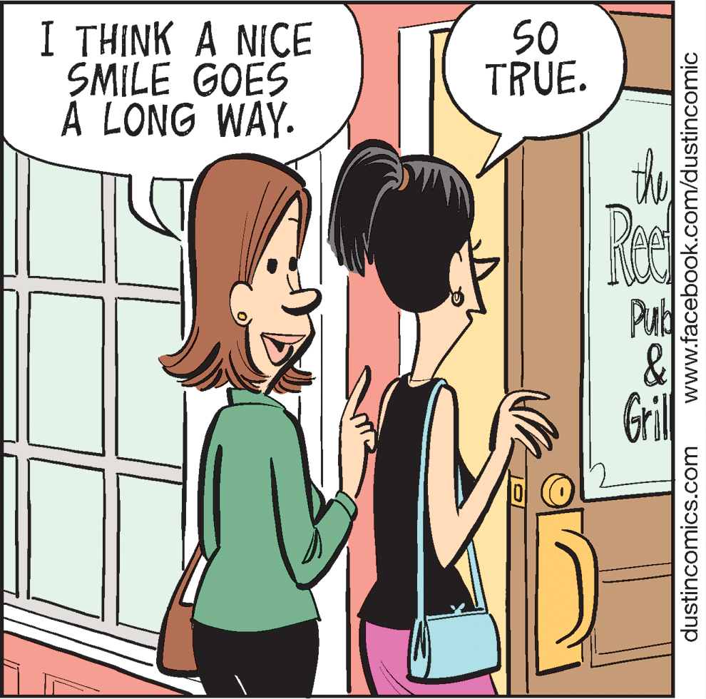 Parallel OCR: I THINK A NICE SMILE GOES À LONG WAY. SO TRUE. te Pub Gril dustincomics.com www.facebook.com/dustincomic I THINK A NICE SMILE GOES À LONG WAY. SO TRUE. te Pub Gril dustincomics.com www.facebook.com/dustincomic