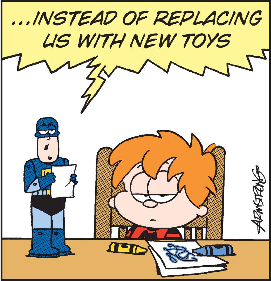 Graphics OCR: ...INSTEAD OF REPLACING US WITH NEW TOYS 7. ...INSTEAD OF REPLACING US WITH NEW TOYS 7.