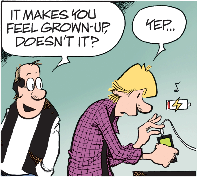 Comic book OCR: IT MAKES KOU FEEL GROWN-UP DOESN'T IT? KEP. IT MAKES KOU FEEL GROWN-UP DOESN'T IT? KEP.