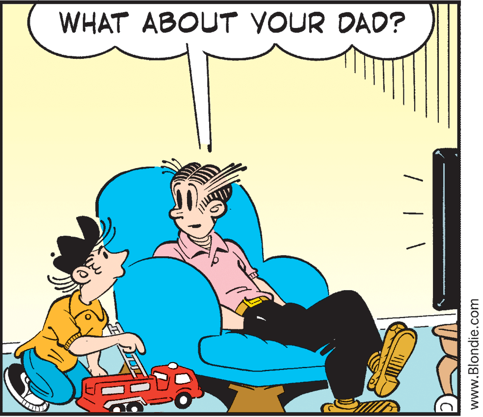 Fiction OCR: WHAT ABOUT YOUR DAD? www.Blondie.com WHAT ABOUT YOUR DAD? www.Blondie.com