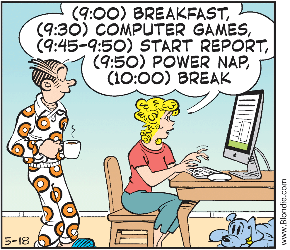 Rectangle OCR: (9:00) BREAKFAST(10:00) BREAK 5-18 www.Blondie.com (9:00) BREAKFAST(9:30) COMPUTER GAMES(9:45-9:50) START REPORT(9:50) POWER NAP(10:00) BREAK 5-18 www.Blondie.com