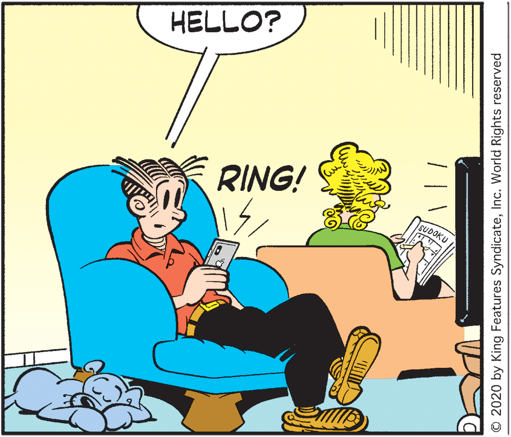 Line OCR: HELLO? RING! SUDOKU © 2020 by King Features SyndicateInc. World Rights reserved HELLO? RING! SUDOKU © 2020 by King Features SyndicateInc. World Rights reserved