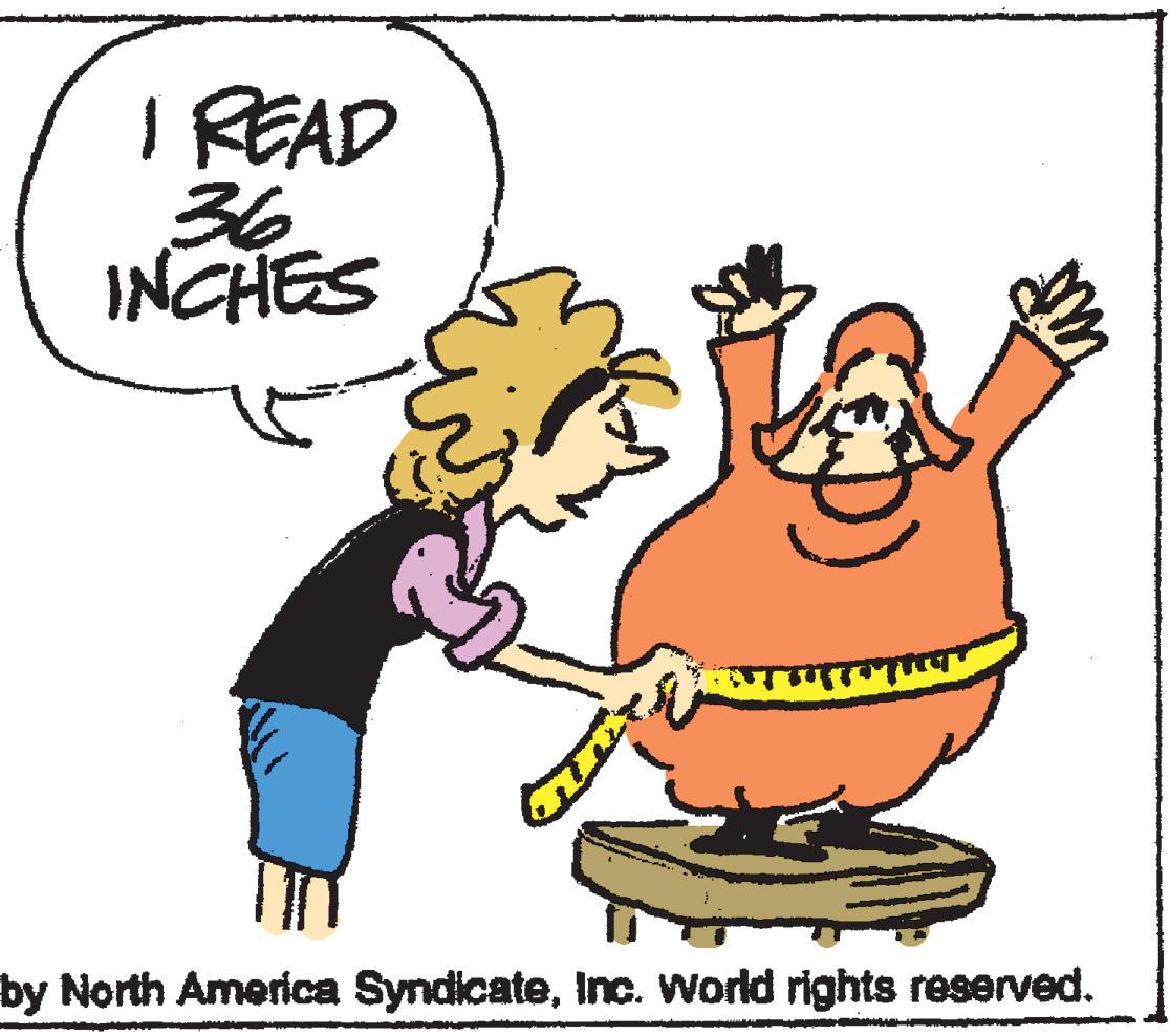 Illustration OCR: I READ 36 INCHES by North America SyndicateInc. World rights reserved. I READ 36 INCHES by North America SyndicateInc. World rights reserved.