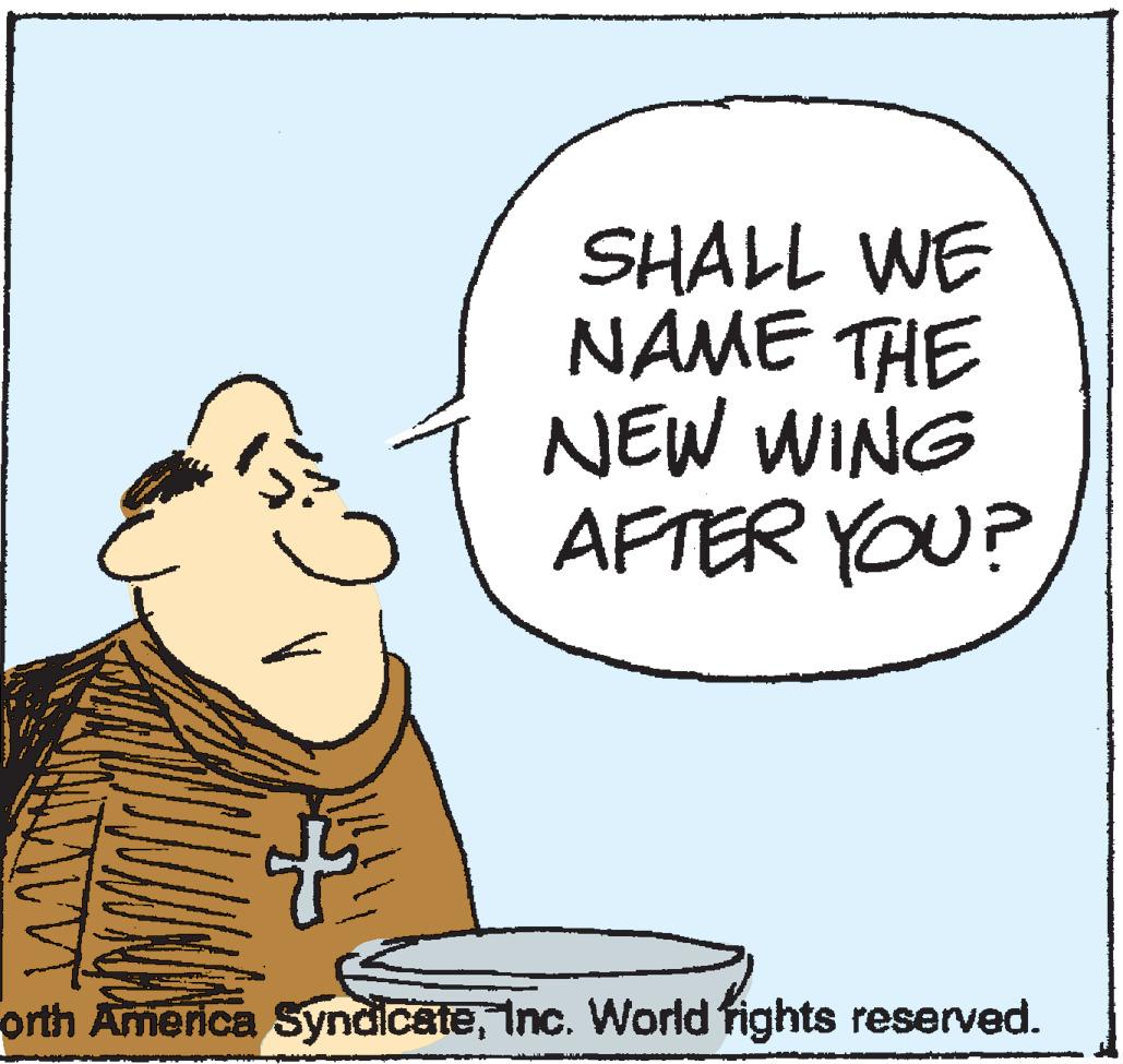 Kitchen utensil OCR: SHALL WE NAME THE NEW WING AFTER YOU? orth America SyndicateInc. World fights reserved. SHALL WE NAME THE NEW WING AFTER YOU? orth America SyndicateInc. World fights reserved.