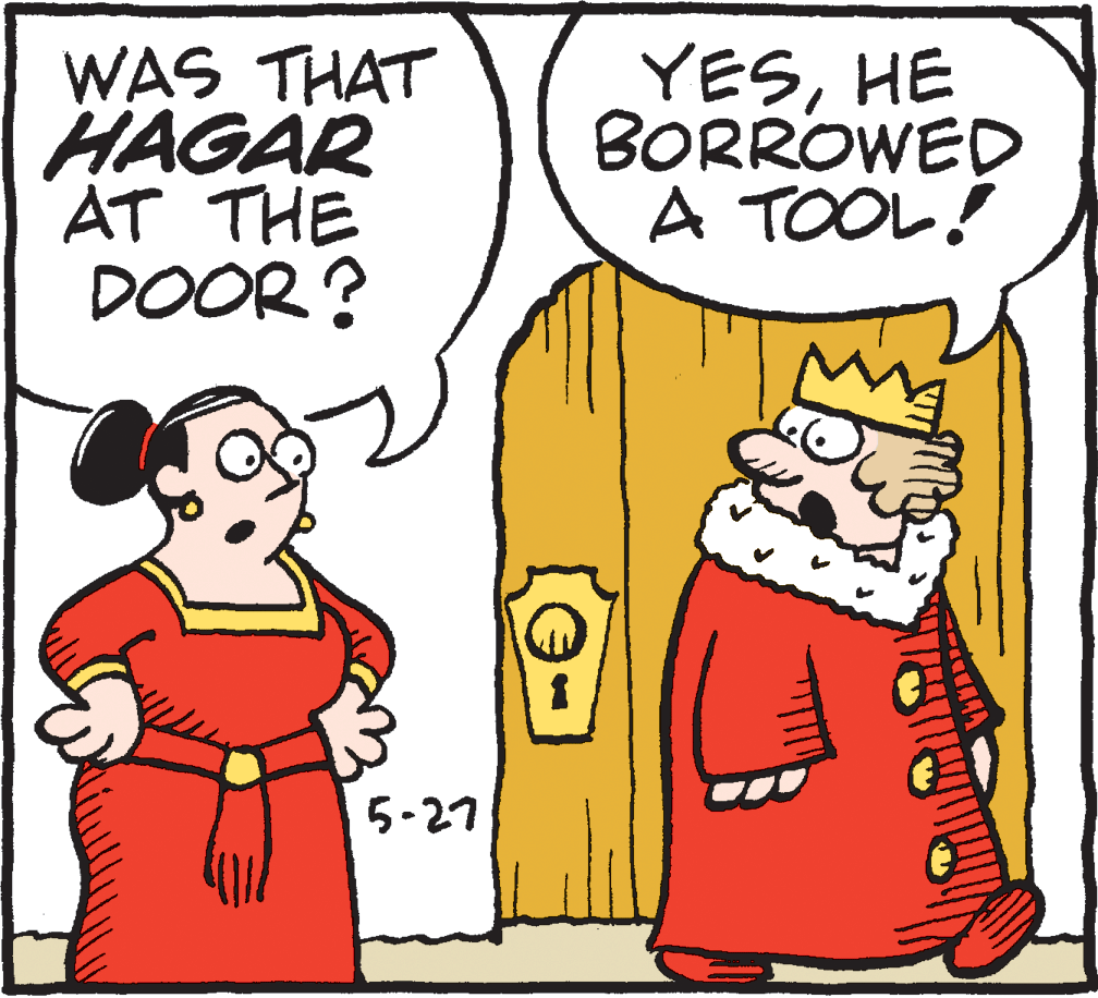 Pleased OCR: WAS THAT HAGAR AT THE DOOR? YESHE BORROWED A TOOL! 5-27 WAS THAT HAGAR AT THE DOOR? YESHE BORROWED A TOOL! 5-27