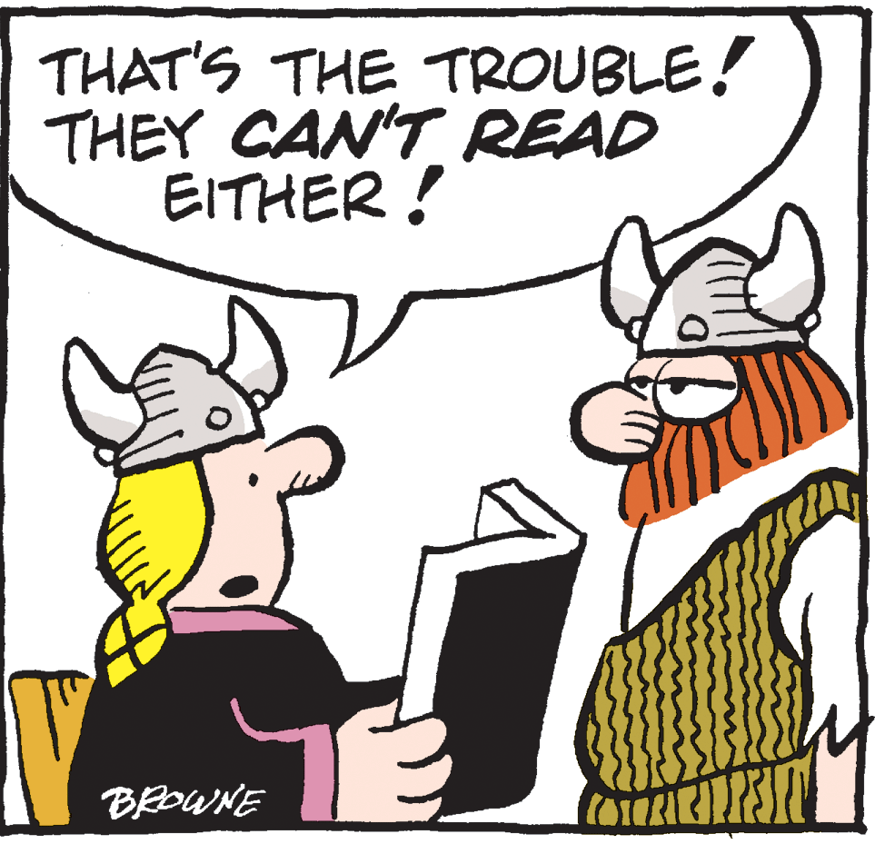 Happy OCR: THAT'S THE TROUBLE! THEY CAN'T READ EITHER ! BROWNE THAT'S THE TROUBLE! THEY CAN'T READ EITHER ! BROWNE