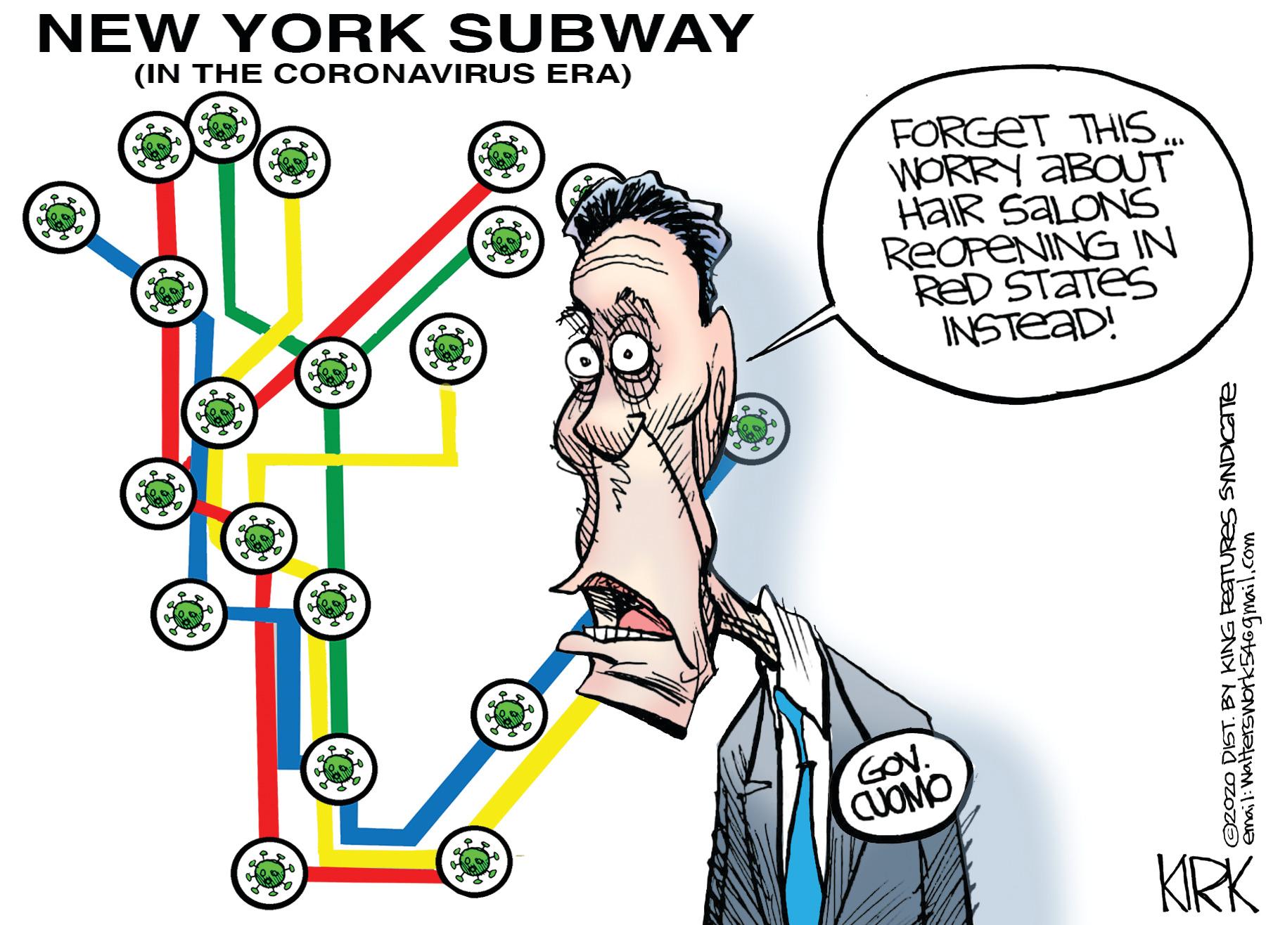 Finger OCR: NEW YORK SUBWAY (IN THE CORONAVIRUS ERA) FORGET THIS WORRY ABOUT HAIR SALONS REOFENING IN RED STATES INSTEAD! GOV. CUOMO KRK e2ozo DIST. BY KING PEATURES SINDICate NEW YORK SUBWAY (IN THE CORONAVIRUS ERA) FORGET THIS WORRY ABOUT HAIR SALONS REOFENING IN RED STATES INSTEAD! GOV. CUOMO KRK e2ozo DIST. BY KING PEATURES SINDICate