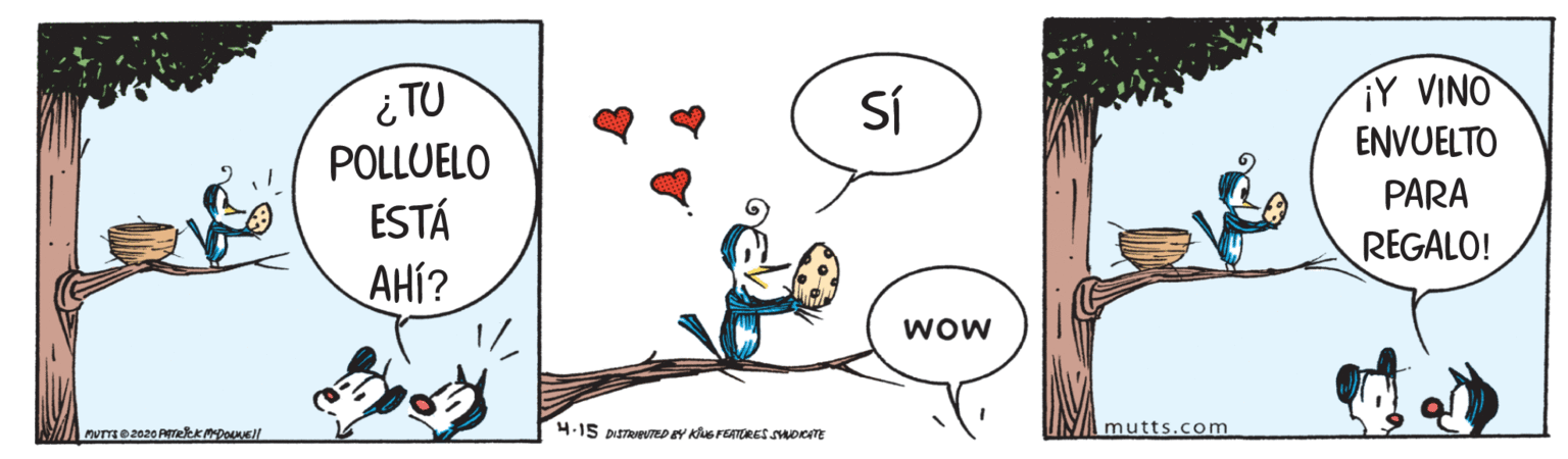 Art OCR: ¿ TU POLLUELO ¡Y VINO ENVUELTO Sí PARA ESTÁ AHÍ? REGALO! wow mutts.com ¿ TU POLLUELO ¡Y VINO ENVUELTO Sí PARA ESTÁ AHÍ? REGALO! wow mutts.com