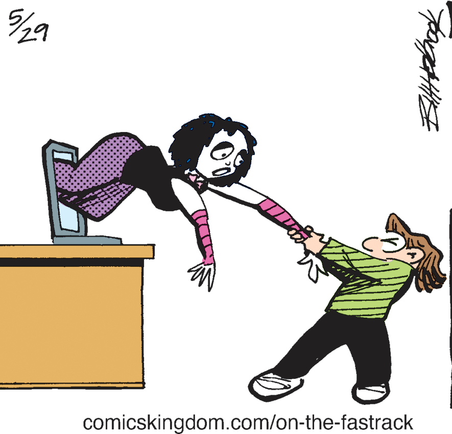 Font OCR: comicskingdom.com/on-the-fastrack comicskingdom.com/on-the-fastrack