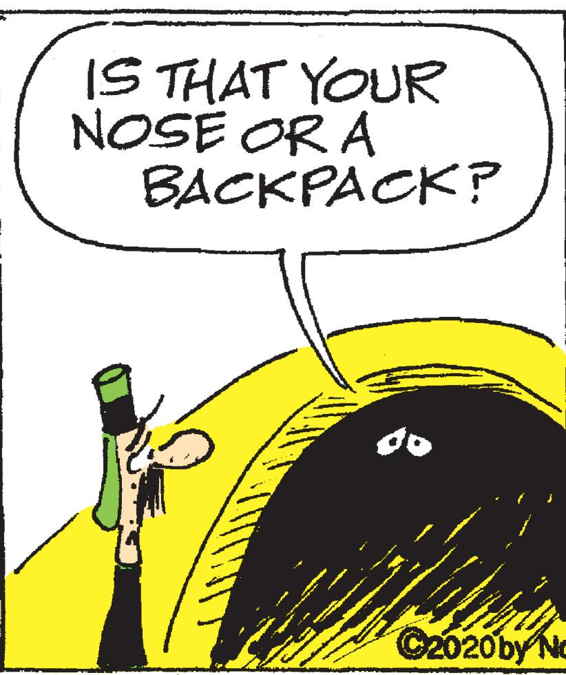 Humour OCR: IS THAT YOUR NOSE OR A BACKPACK ? C2020by No IS THAT YOUR NOSE OR A BACKPACK ? C2020by No