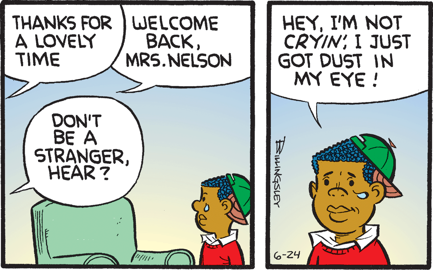 Interaction OCR: THANKS FOR WELCOME A LOVELY TIME HEYI'M NOT CRYINI JUST GOT DUST IN MY EYE ! ????MRS.NELSON DON'T BE A STRANGERHEAR ? 6-24 BIHINGSLEY THANKS FOR WELCOME A LOVELY TIME HEYI'M NOT CRYINI JUST GOT DUST IN MY EYE ! ????MRS.NELSON DON'T BE A STRANGERHEAR ? 6-24 BIHINGSLEY