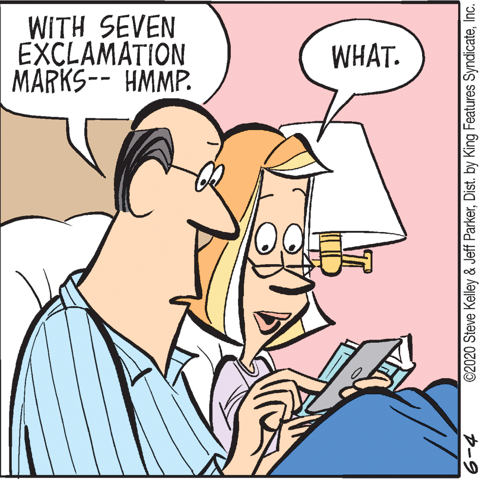 Font OCR: WITH SEVEN EXCLAMATION MARKS-- HMMP. WHAT- ©2020 Steve Kelley & Jeff ParkerInc. WITH SEVEN EXCLAMATION MARKS-- HMMP. WHAT- ©2020 Steve Kelley & Jeff ParkerDist. by King Features Syndicate