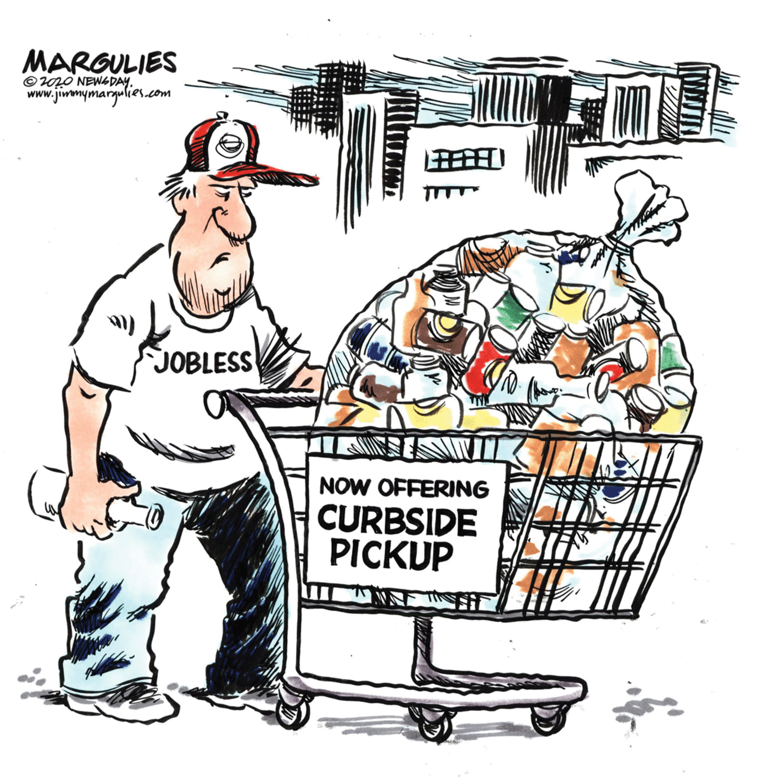 Basket OCR: MARGULIES © 0 NEWADAY. www.jiwmymargulies.co JOBLESS NOW OFFERING CURBSIDE PICKUP MARGULIES © 0 NEWADAY. www.jiwmymargulies.co JOBLESS NOW OFFERING CURBSIDE PICKUP