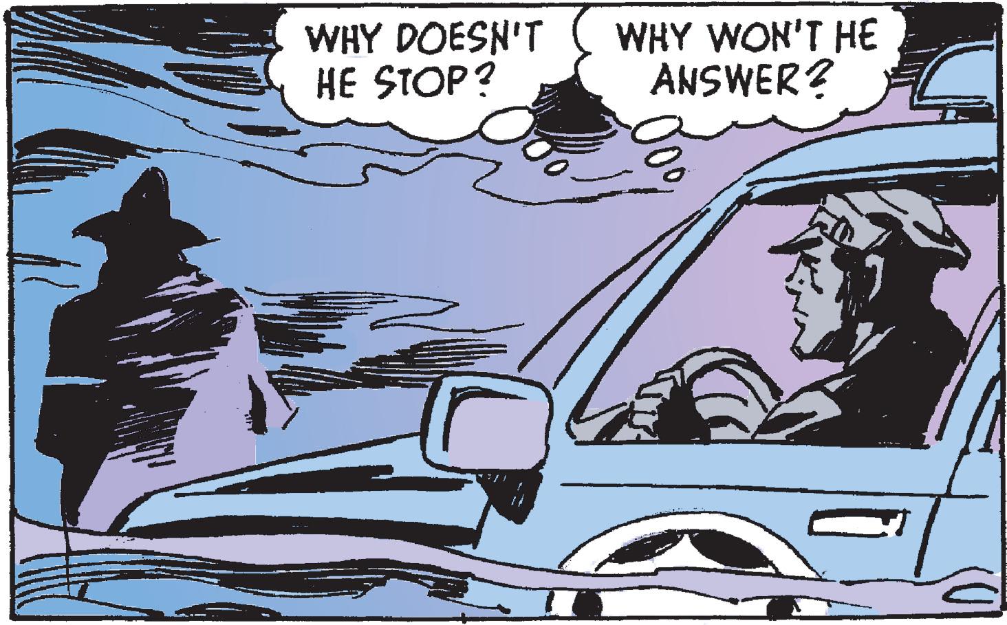 Automotive design OCR: WHY DOESN'T HE STOP? WHY WON'T HE ANSWER? WHY DOESN'T HE STOP? WHY WON'T HE ANSWER?