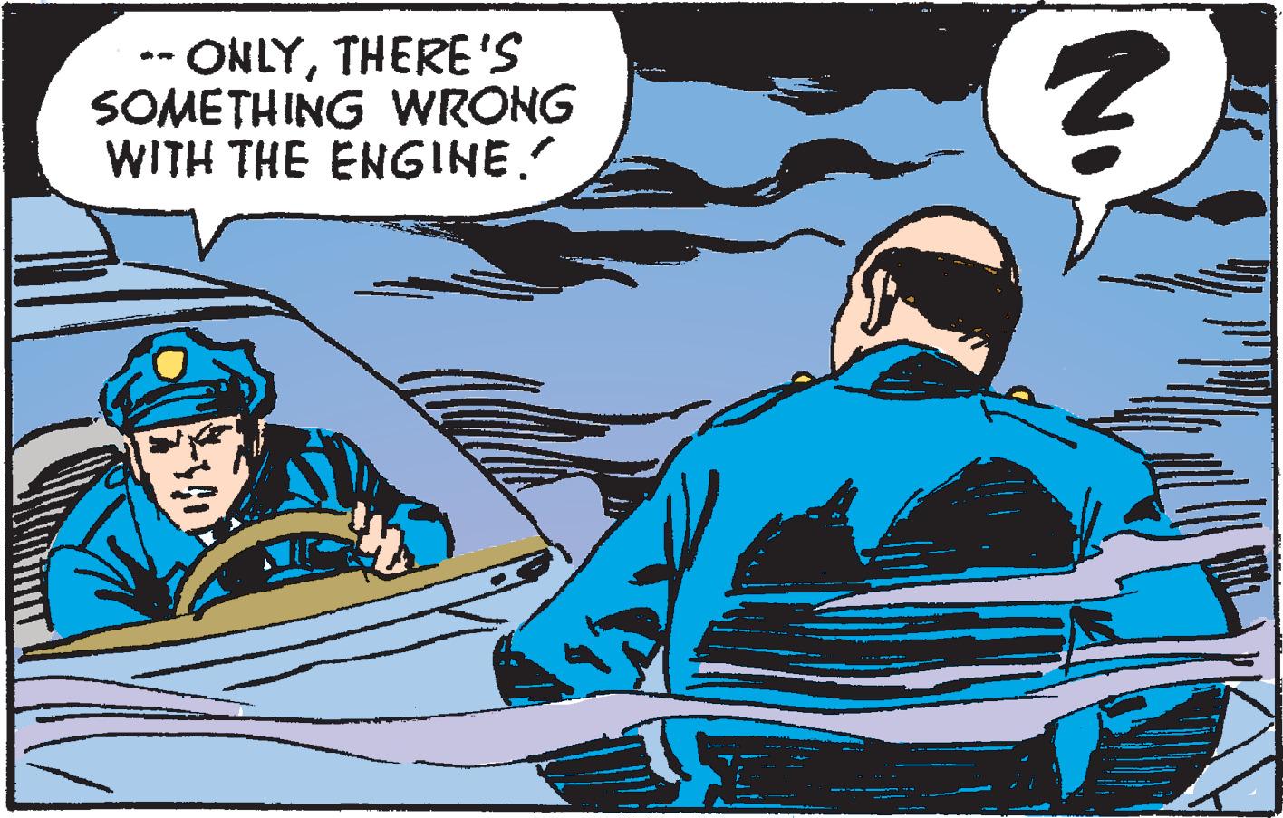 Art OCR: -- ONLYTHERE'S SOMETHING WRONG WITH THE ENGINE. -- ONLYTHERE'S SOMETHING WRONG WITH THE ENGINE.