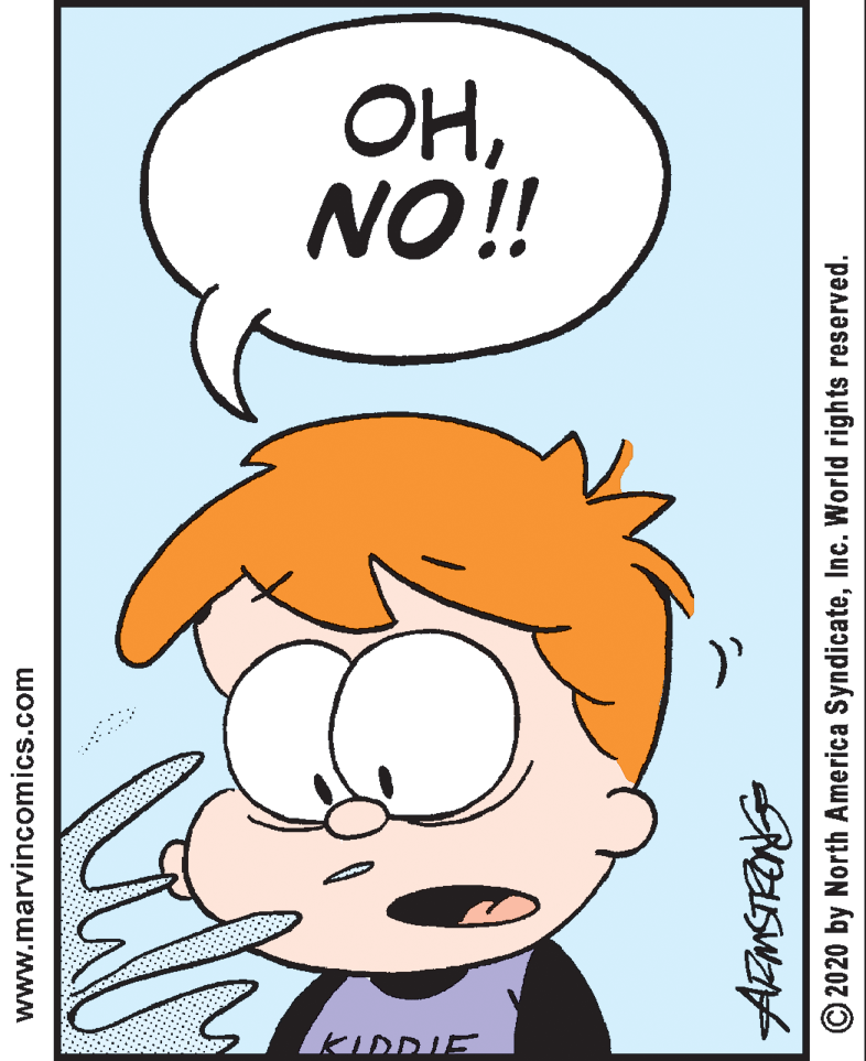 Font OCR: OHNO !! KIDDIE www.marvincomics.com © 2020 by North America SyndicateInc. World rights reserved. OHNO !! KIDDIE www.marvincomics.com © 2020 by North America SyndicateInc. World rights reserved.