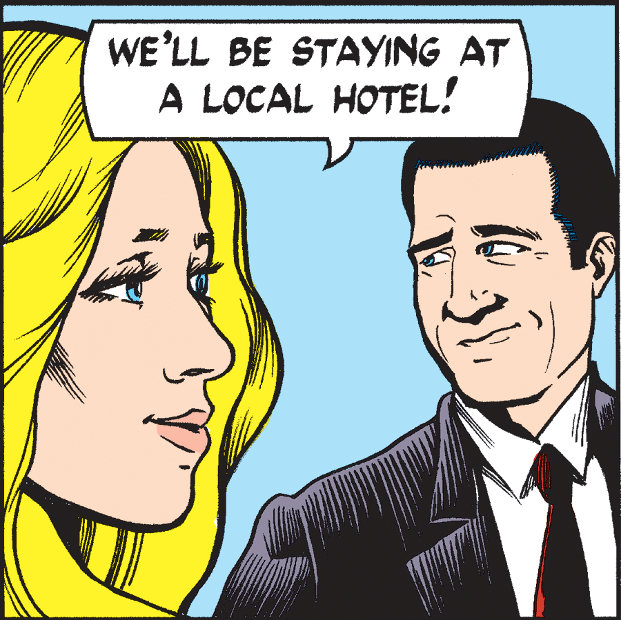 Happy OCR: WE'LL BE STAYING AT A LOCAL HOTEL! WE'LL BE STAYING AT A LOCAL HOTEL!