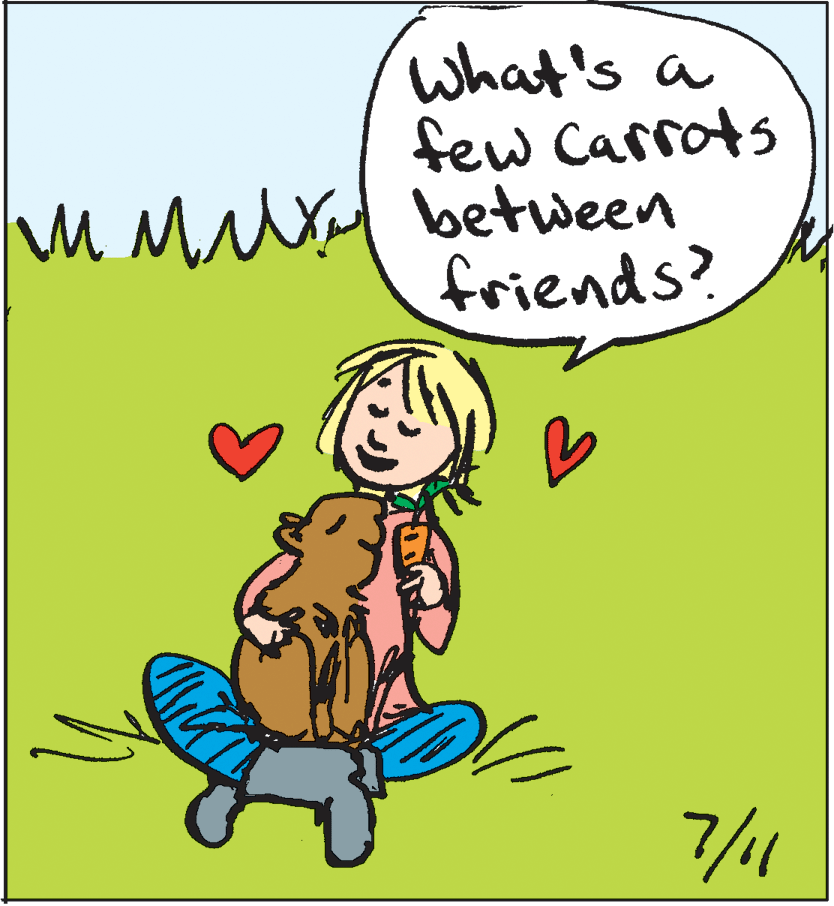 Art OCR: What's a few Carrots M Mly between friends? 7/1 What's a few Carrots M Mly between friends? 7/1