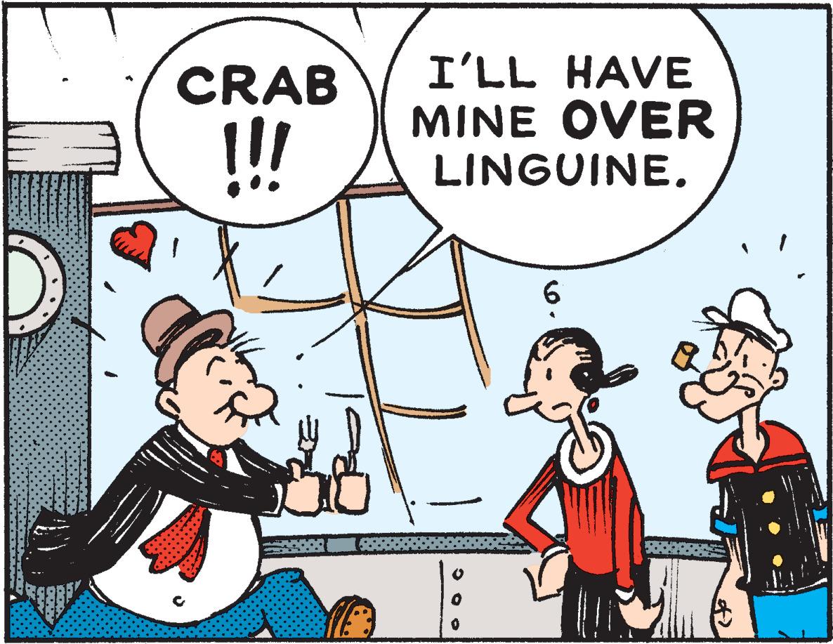 Comedy OCR: I'LL HAVE MINE OVER LINGUINE. CRAB !! 6. 5539 I'LL HAVE MINE OVER LINGUINE. CRAB !! 6. 5539