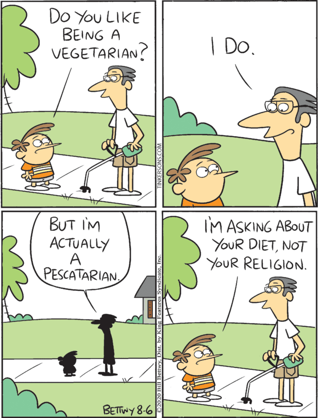 Parallel OCR: Do You LIKE BEING A VEGETARIAN? BUT IM ACTUALLY A PESCATARIAN. IM ASKING ABOUT YOUR DIETNOT YOUR RELIGION. | Do. BETWY 8-6 Do You LIKE BEING A VEGETARIAN? BUT IM ACTUALLY A PESCATARIAN. IM ASKING ABOUT YOUR DIETNOT YOUR RELIGION. | Do. BETWY 8-6