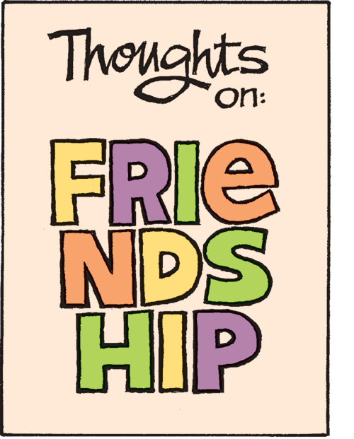 Poster OCR: Thoughts On: FRIE NDS HIP Thoughts On: FRIE NDS HIP