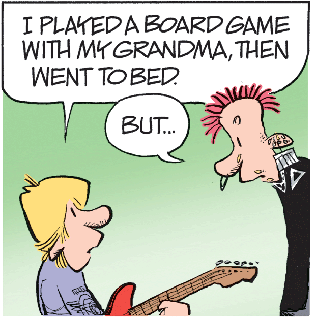 Illustration OCR: I PLAKEDA BOARD GAME WITH MY GRANDMATHEN WENT TO BED BUT.. I PLAKEDA BOARD GAME WITH MY GRANDMATHEN WENT TO BED BUT..