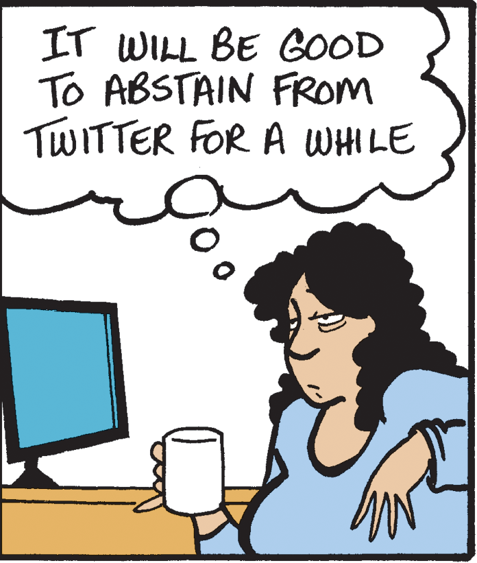 Peripheral OCR: IT WILL BE GOOD To ABSTAIN FROM TWITTER FOR A WHILE IT WILL BE GOOD To ABSTAIN FROM TWITTER FOR A WHILE