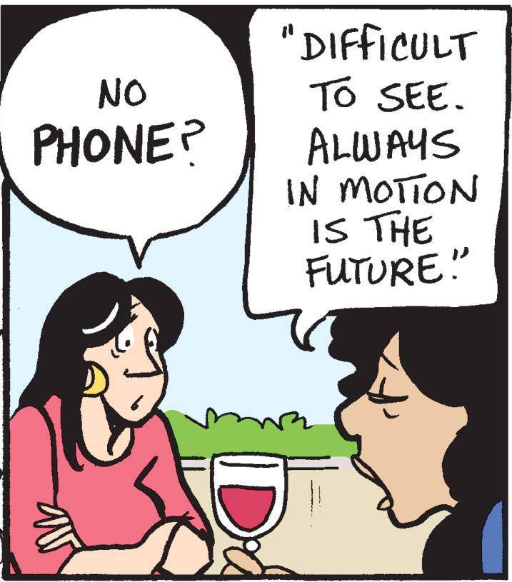 Drinkware OCR: "DIFFICULT To SEE. ALWAYS IN MOTION IS THE FUTURE" NO PHONE? "DIFFICULT To SEE. ALWAYS IN MOTION IS THE FUTURE" NO PHONE?