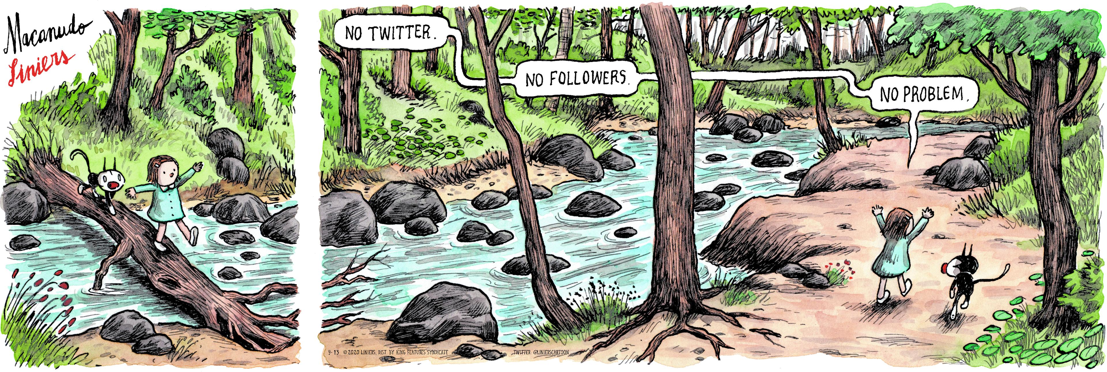 Fluvial landforms of streams OCR: Macorudo Liniers NO TWITTER NO FOLLOWERS NO PROBLEM Macorudo Liniers NO TWITTER NO FOLLOWERS NO PROBLEM