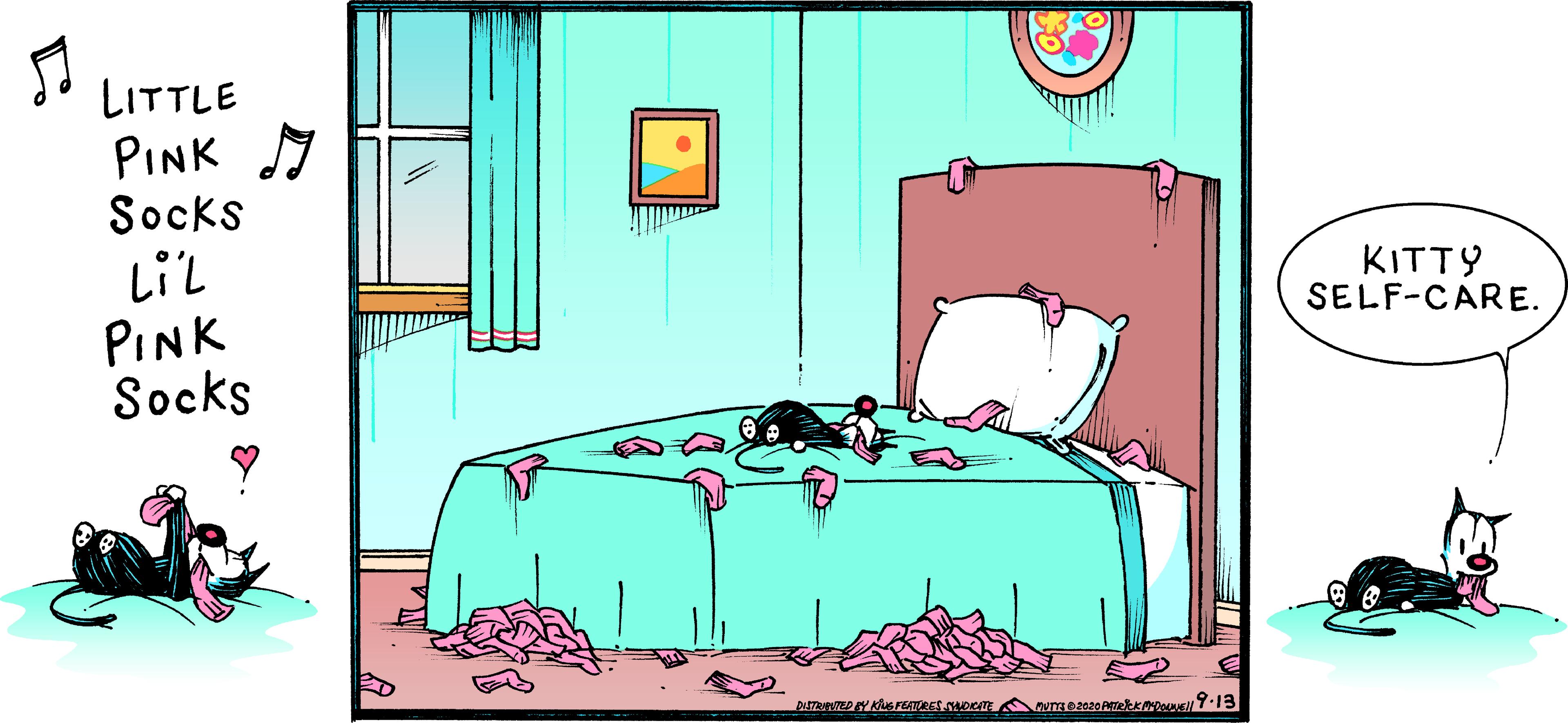 Clip art OCR: LITTLE PINK N Socks Lil PINK Socks KITTY SELF-CARE. LITTLE PINK N Socks Lil PINK Socks KITTY SELF-CARE.