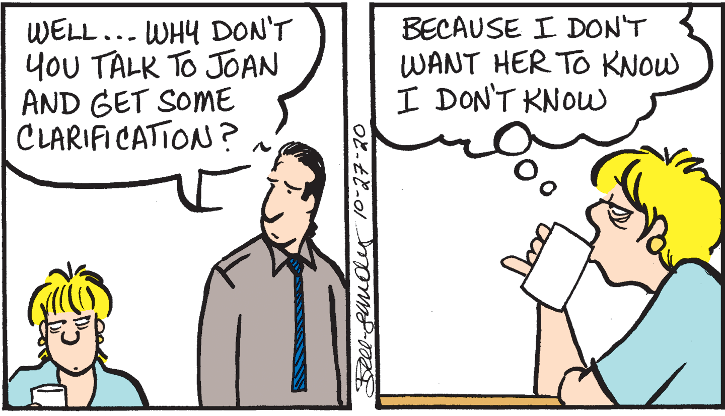 Sharing OCR: WELL... WHY DON'T YoU TALK TO JOAN AND GET SOME CLARIFI CATION ? BECAUSE I DON'T WANT HER TO KNOW I DON'T KNOW WELL... WHY DON'T YoU TALK TO JOAN AND GET SOME CLARIFI CATION ? BECAUSE I DON'T WANT HER TO KNOW I DON'T KNOW