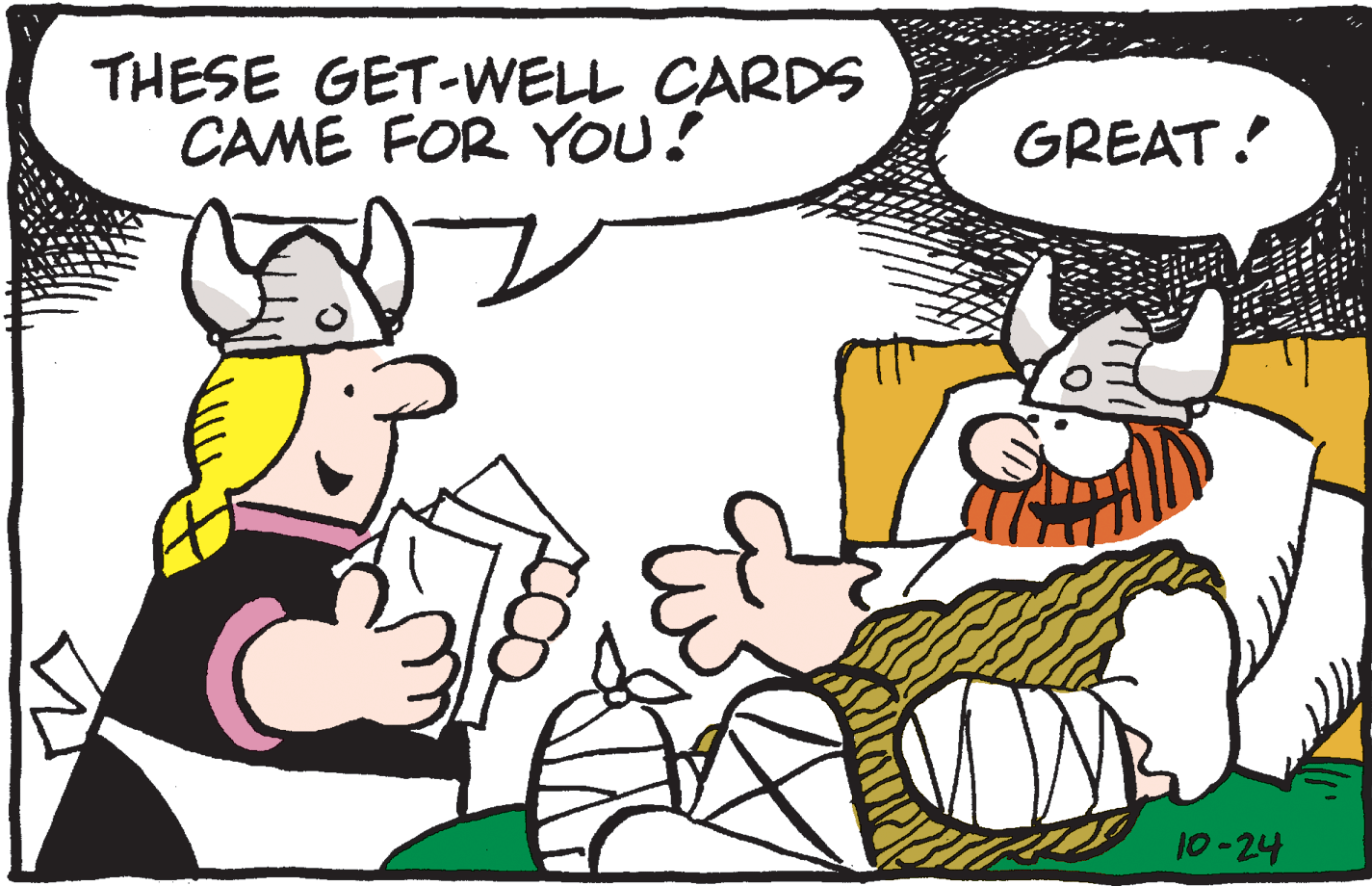 Graphics OCR: THESE GET-WELL CARDS CAME FOR YOU! GREAT! 10-24 THESE GET-WELL CARDS CAME FOR YOU! GREAT! 10-24