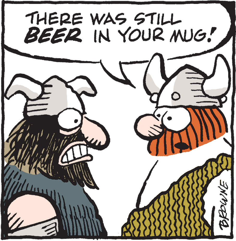 Drawing OCR: THERE WAS STILL BEER IN YOUR MUG! THERE WAS STILL BEER IN YOUR MUG!