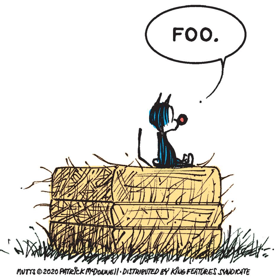 Art OCR: FOO. MUTTS ©2020 PATRICKMDoaNEll DISTRIBUTED BY KING FEATURES SVDICATE FOO. MUTTS ©2020 PATRICKMDoaNEll DISTRIBUTED BY KING FEATURES SVDICATE